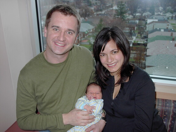 Suzanne, Caleb, Oscar, &amp; Peter - coming home