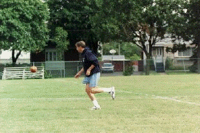LHS Reunion Football - dive for it Bob!