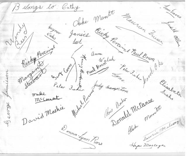 Meadowbrook - Grade 5 - 1962 - Autographs