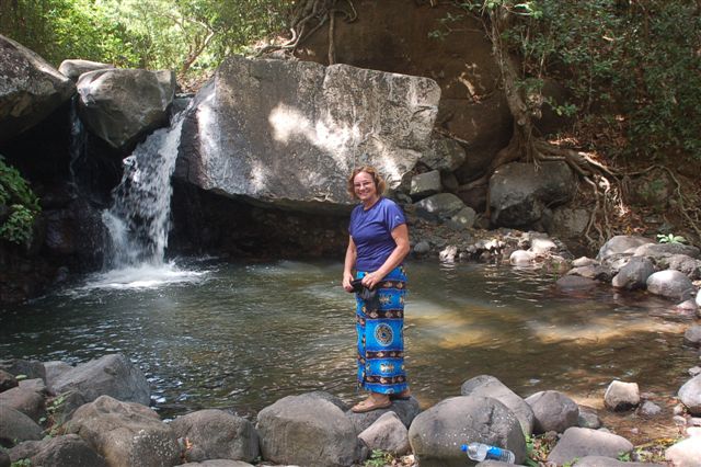 Linda at the Falls