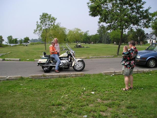 Ken Thorpe taking a picture of Allen Hamer on his mid-life crisis