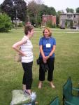 Doris Winslow and Linda MacInnis at the picnic on Sunday