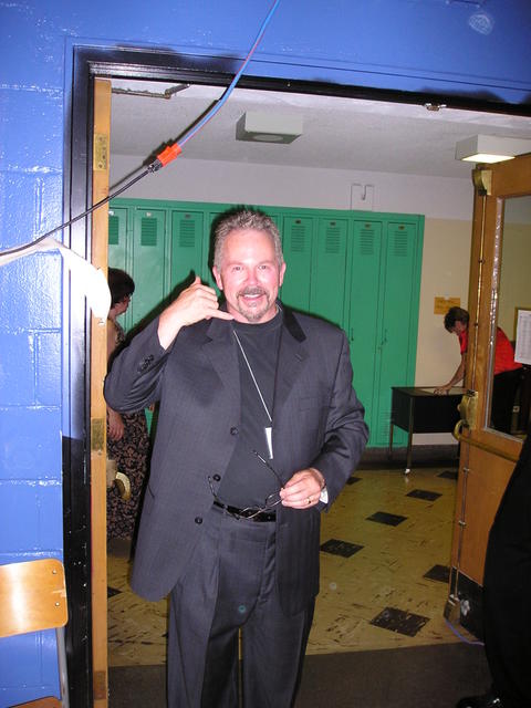 Mike Read 2
Indicating that all his classmates should call him ..collect.