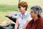 Fran and Mary Moshopoulos at the Sunday Picnic